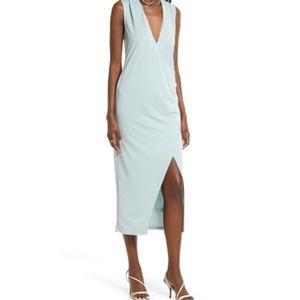 Open Edit Sleeveless Knit‎ Dress in Teal Mist at Nordstrom, Size X-Small